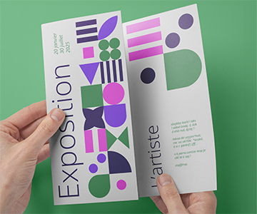 dépliant 6 faces, vu plié, impression de qualité pour professionnel et entreprise